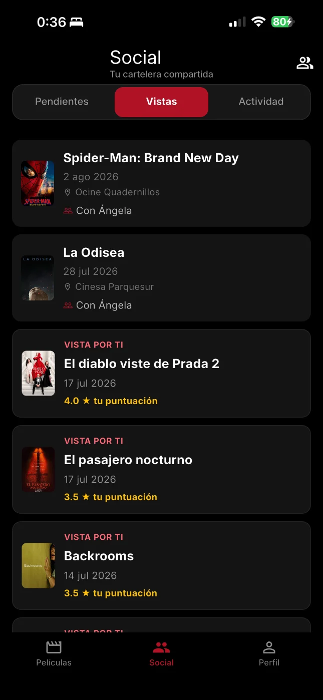 Actividad social en Red Carpet